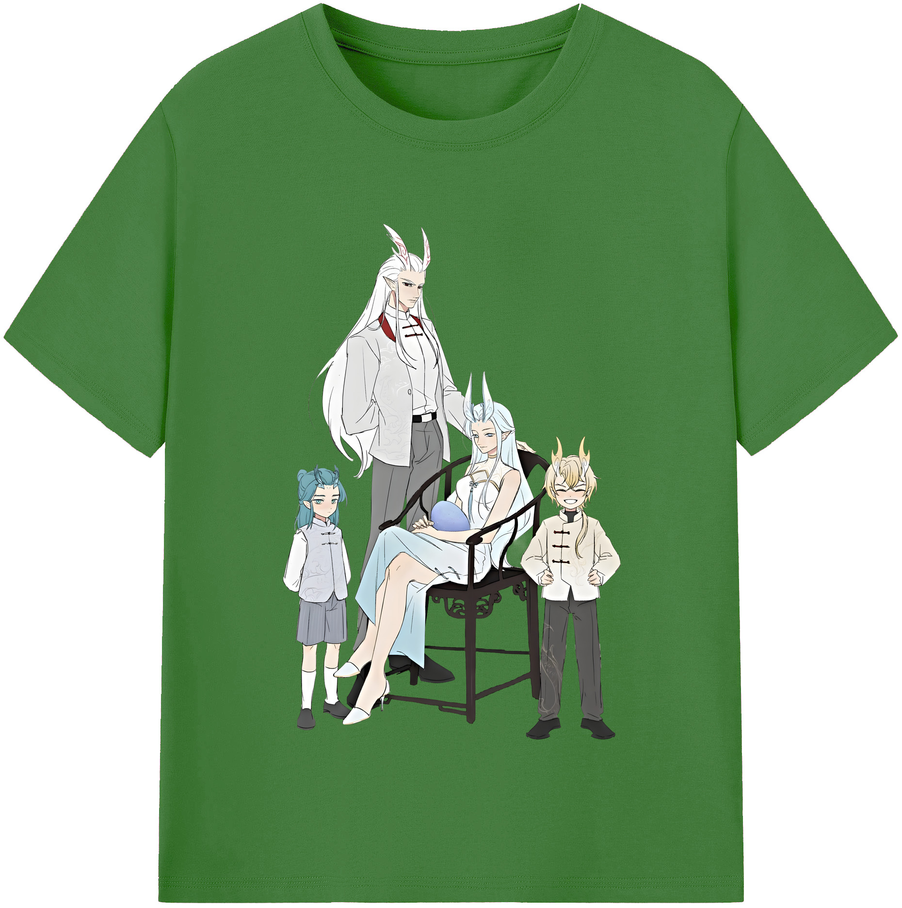 （画像用） Ne Zha 2 ナタ 魔童の大暴れ レディースカジュアルプリントTシャツ（綿100％）